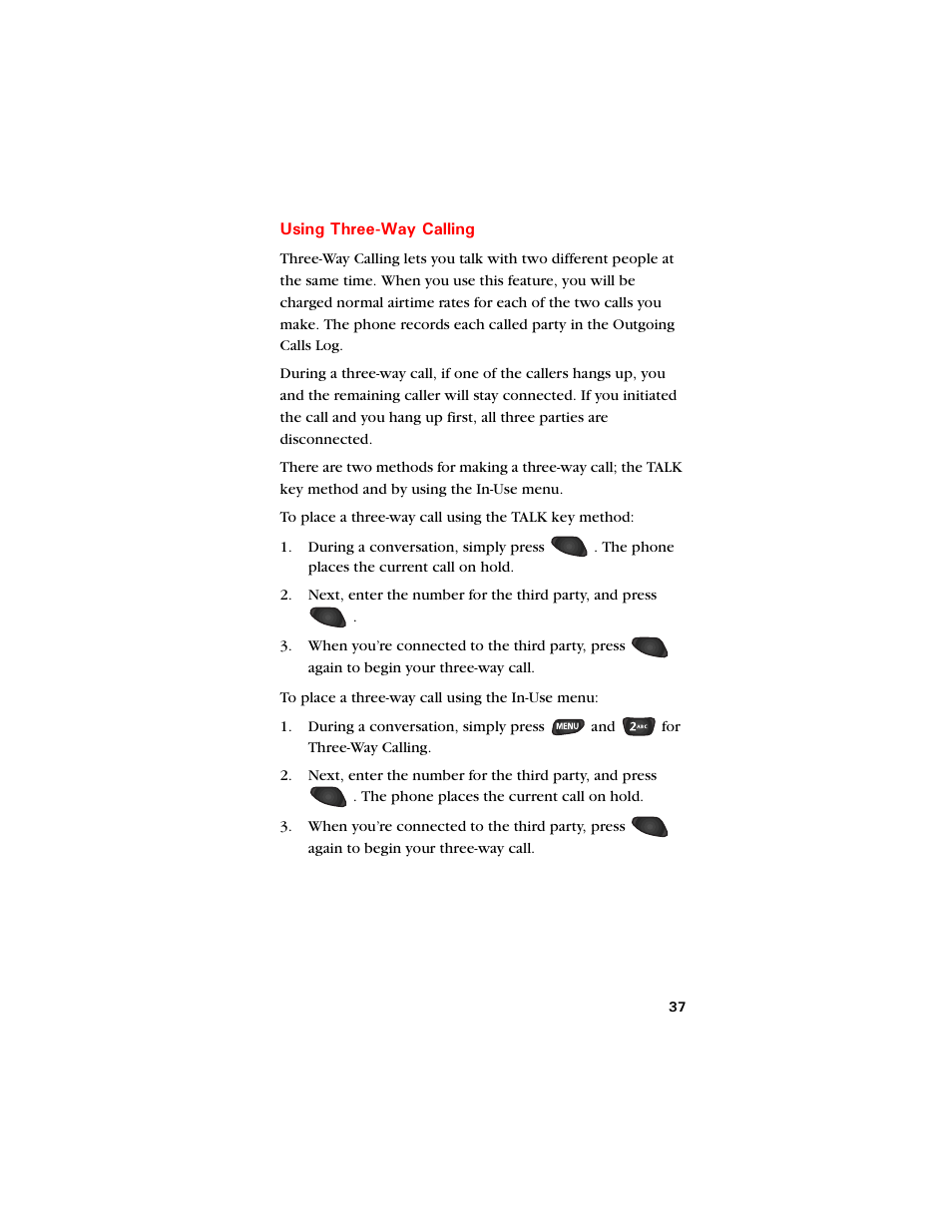 Using three-way calling | Samsung SCH-8500 User Manual | Page 41 / 138