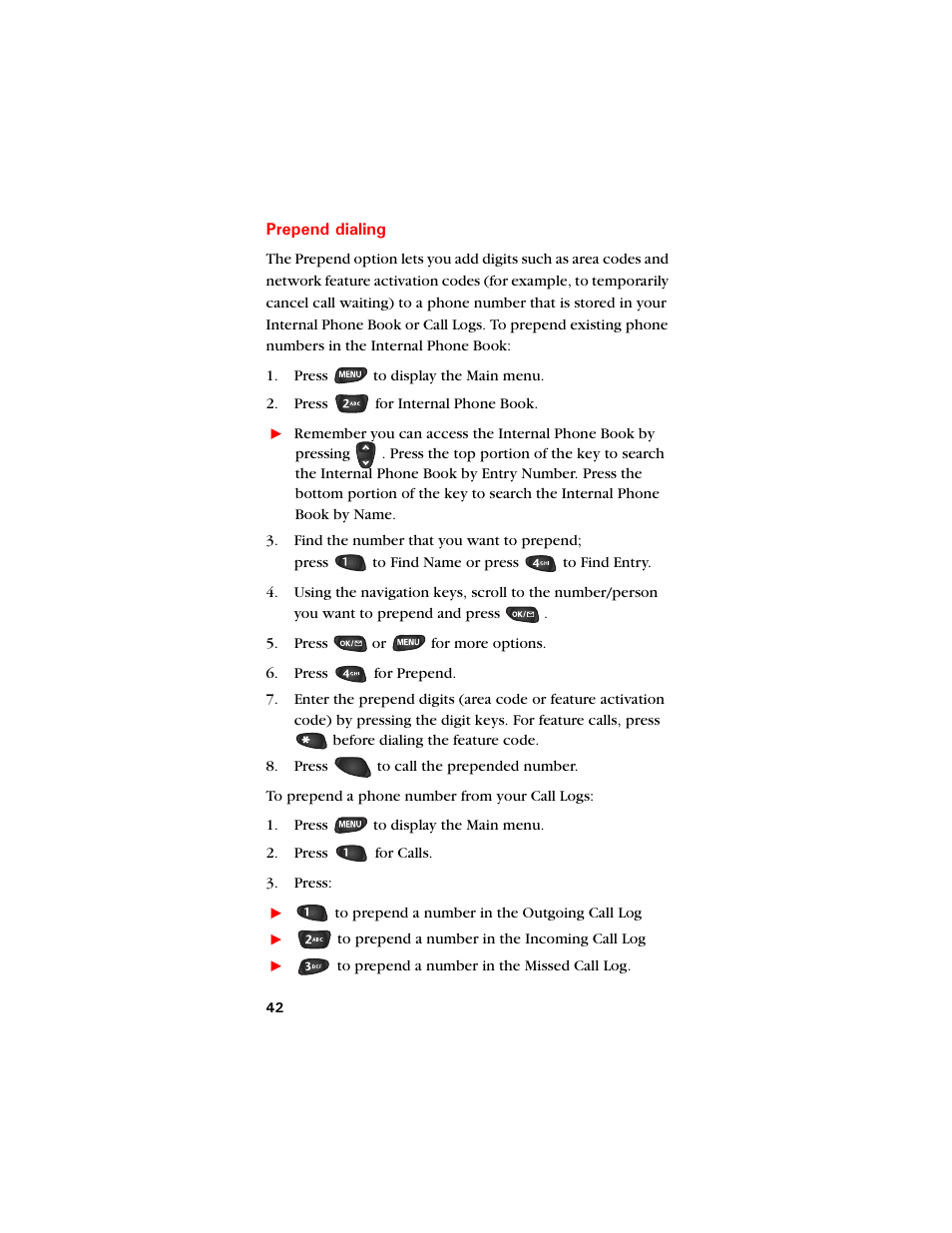 Prepend dialing | Samsung SCH-8500 User Manual | Page 46 / 138