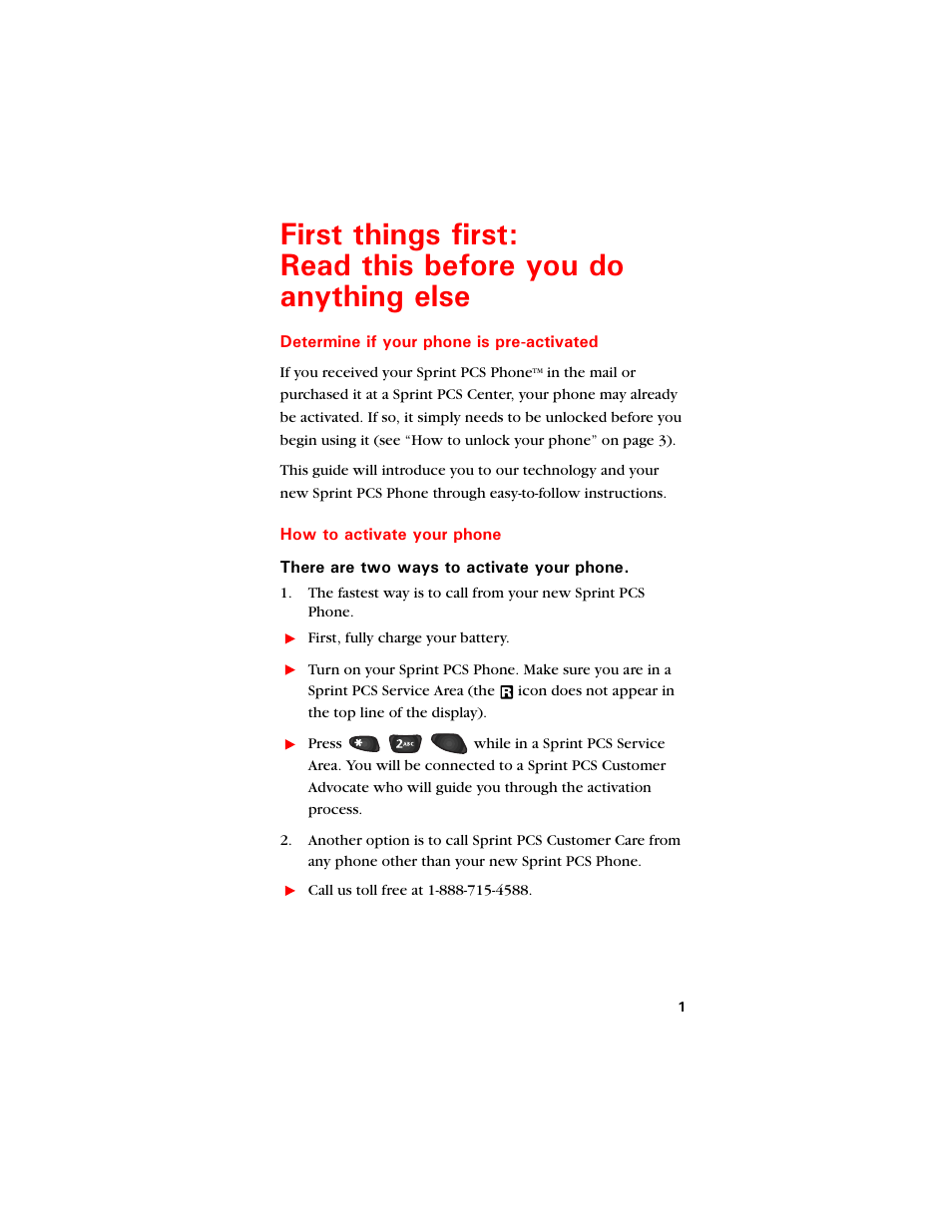 Determine if your phone is pre-activated, How to activate your phone | Samsung SCH-8500 User Manual | Page 5 / 138