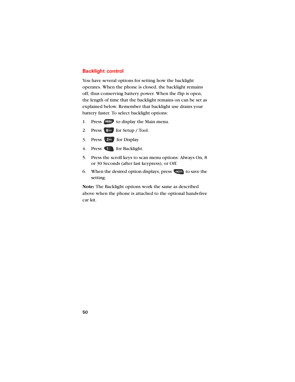 Backlight control | Samsung SCH-8500 User Manual | Page 54 / 138