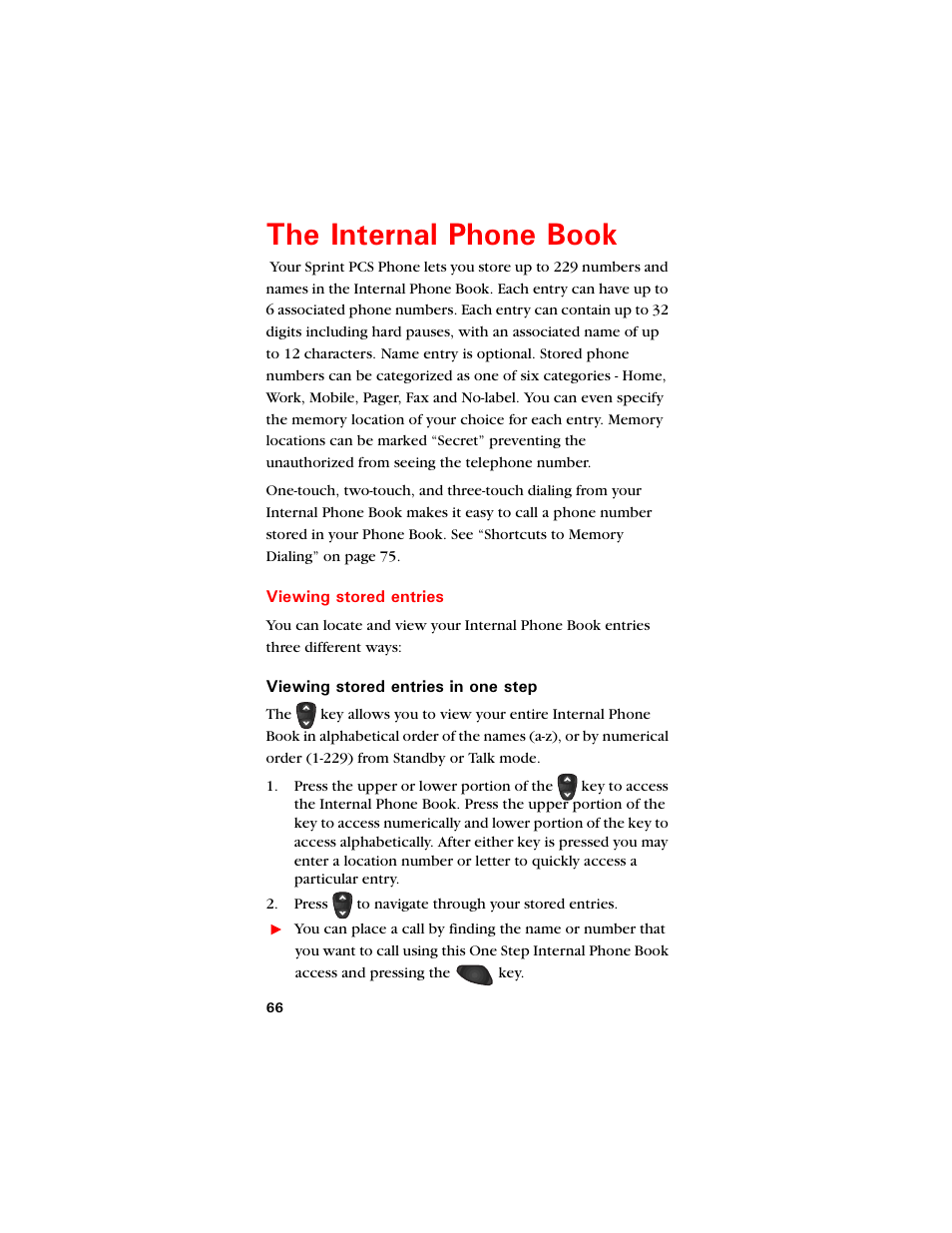 The internal phone book, Viewing stored entries, 6jg +pvgtpcn 2jqpg $qqm | Samsung SCH-8500 User Manual | Page 70 / 138