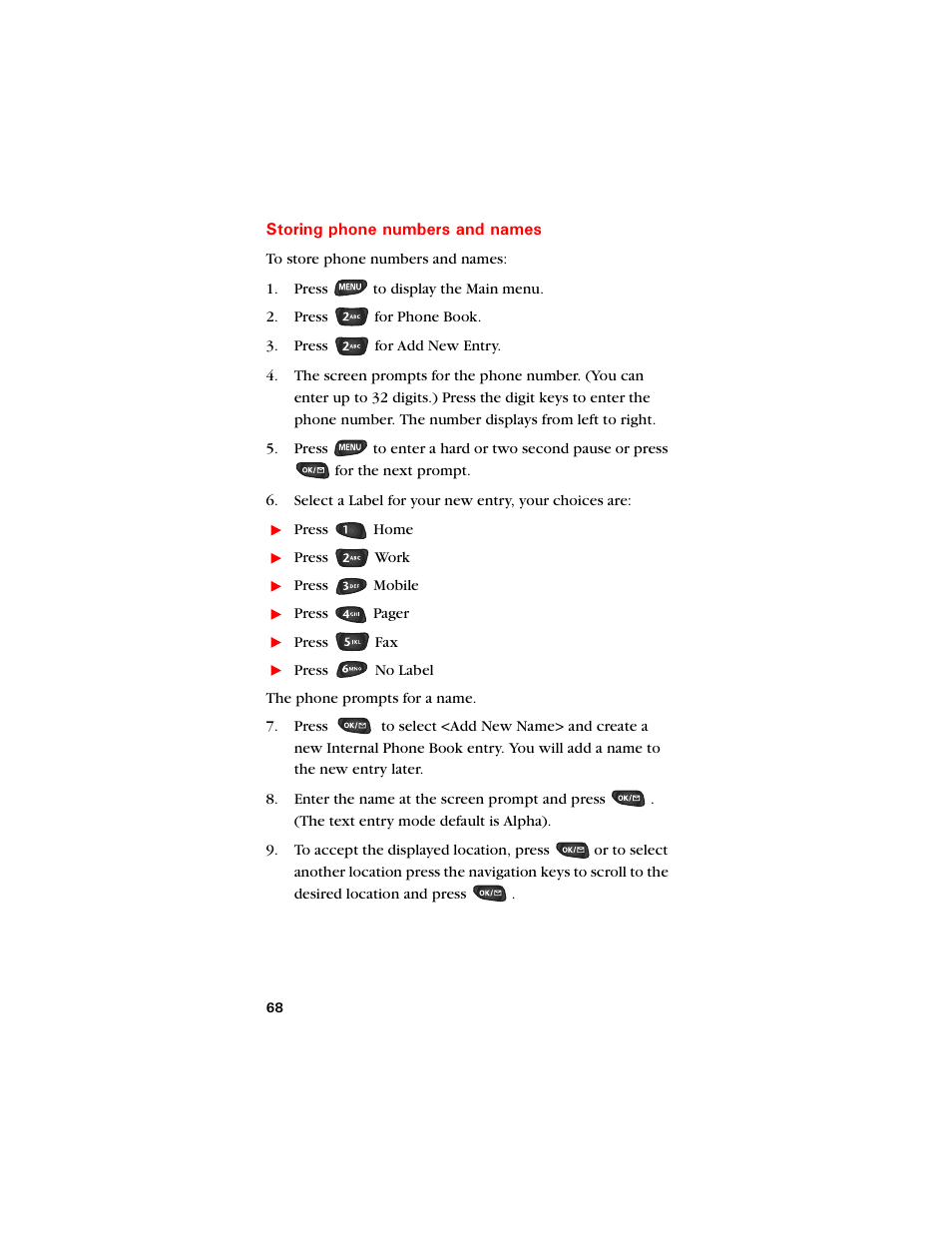 Storing phone numbers and names | Samsung SCH-8500 User Manual | Page 72 / 138