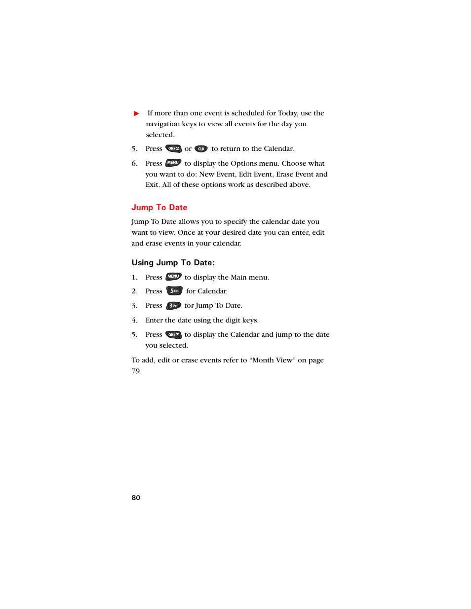 Jump to date | Samsung SCH-8500 User Manual | Page 84 / 138