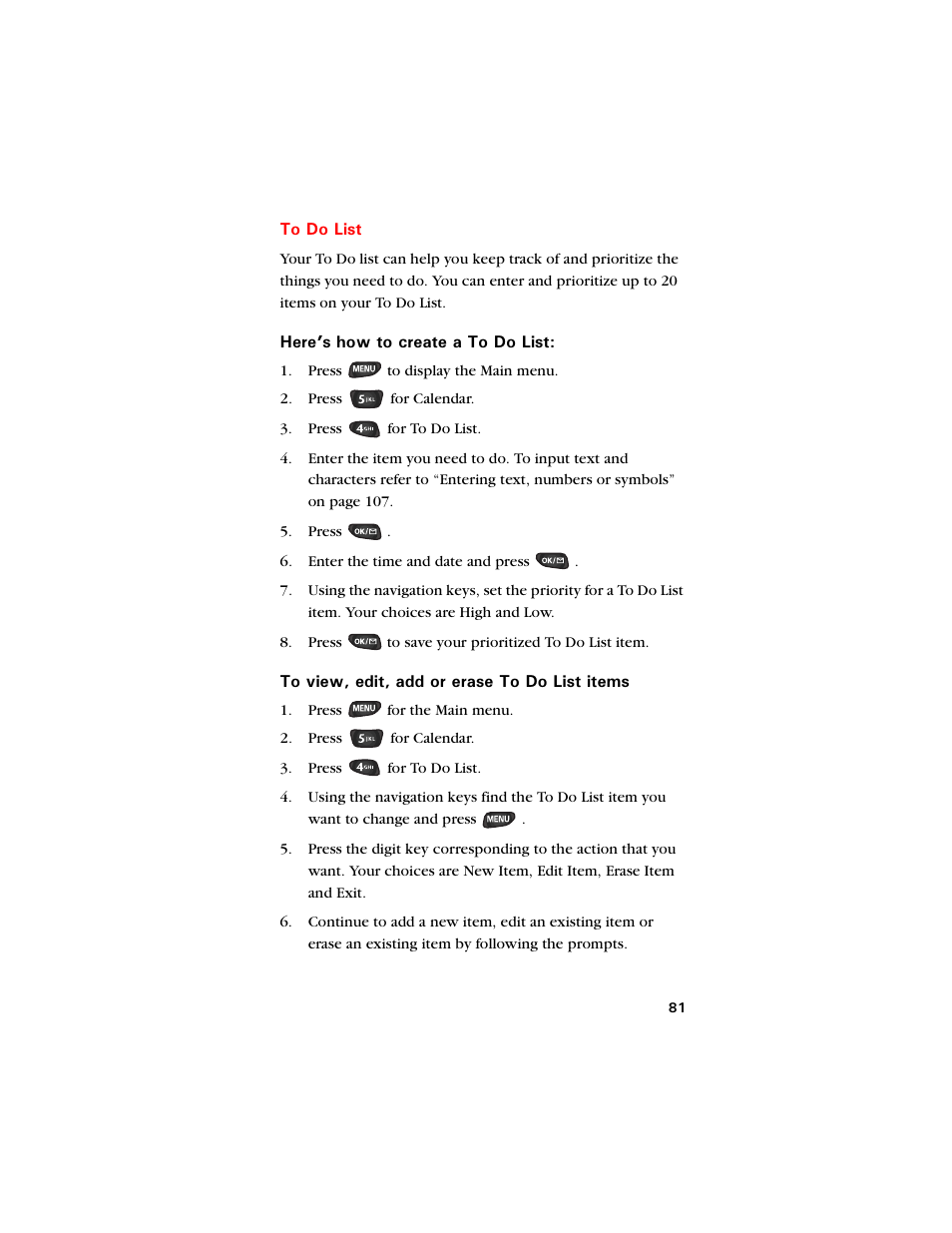 To do list | Samsung SCH-8500 User Manual | Page 85 / 138