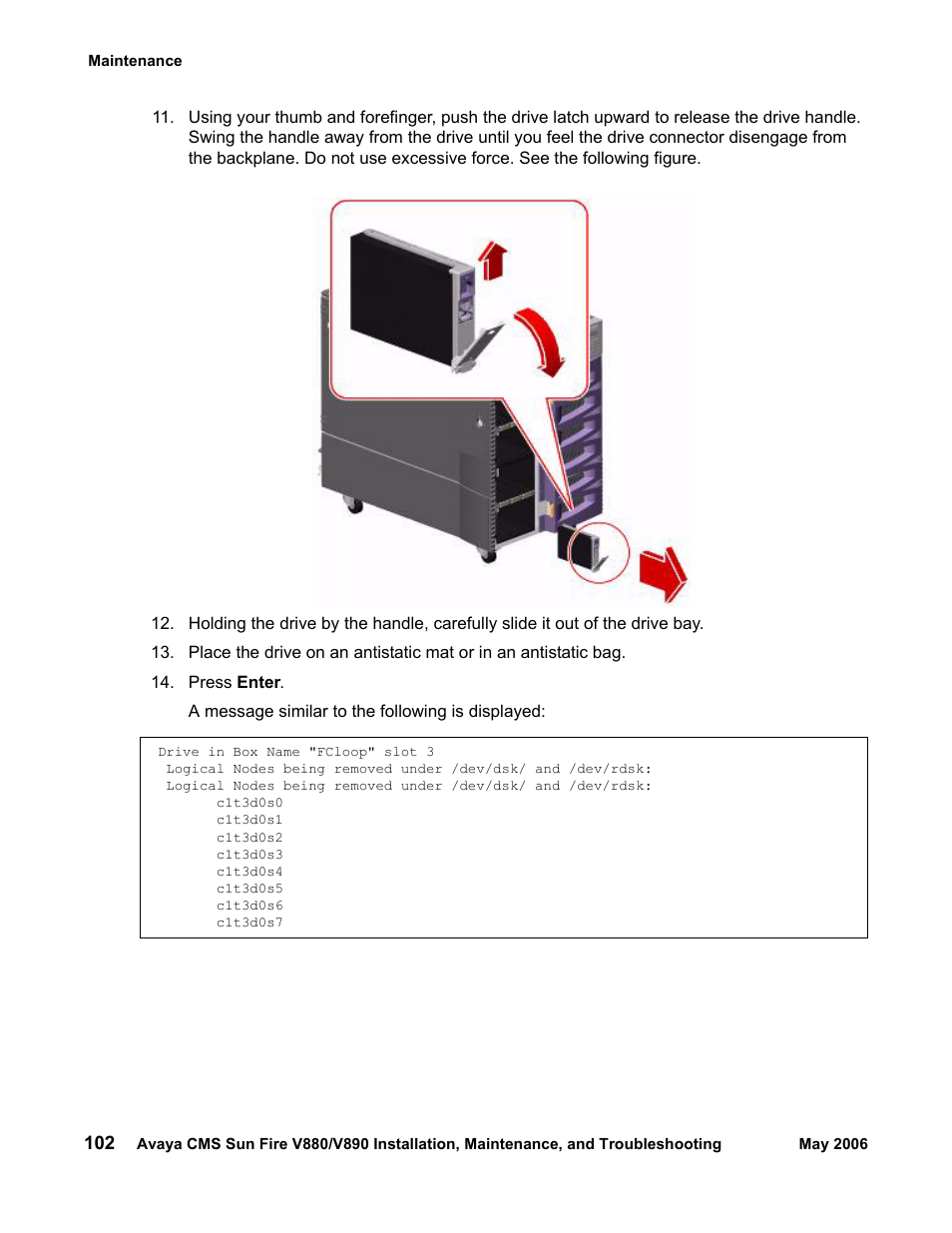 Sun Microsystems Sun Fire V880 User Manual | Page 102 / 208
