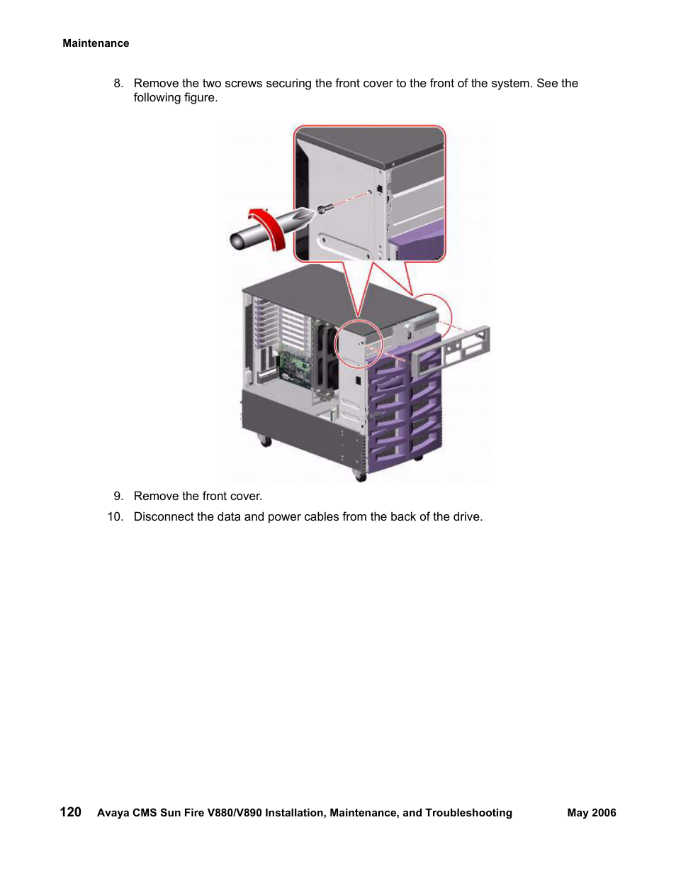 Sun Microsystems Sun Fire V880 User Manual | Page 120 / 208