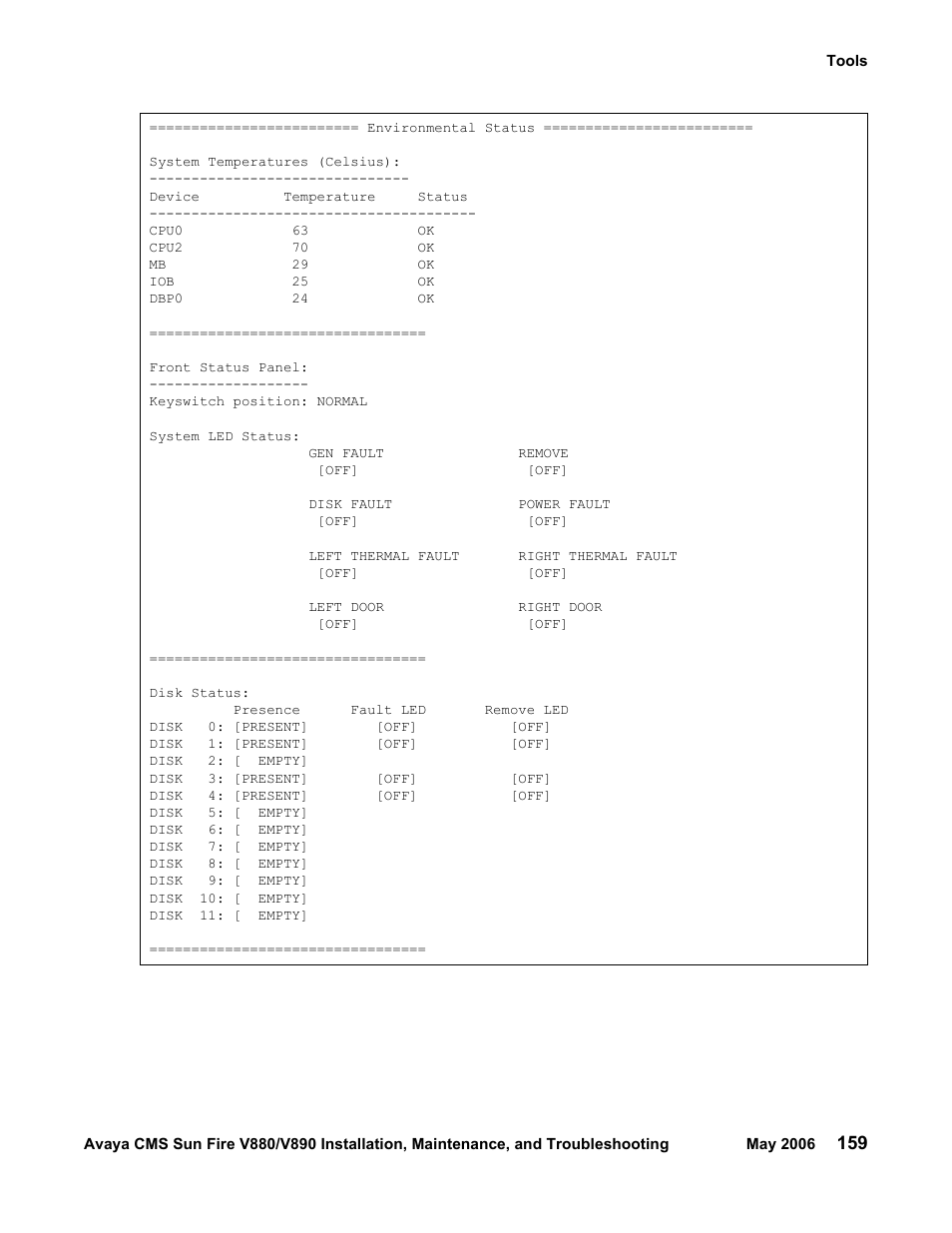 Sun Microsystems Sun Fire V880 User Manual | Page 159 / 208