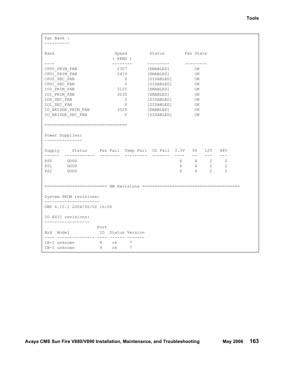 Sun Microsystems Sun Fire V880 User Manual | Page 163 / 208