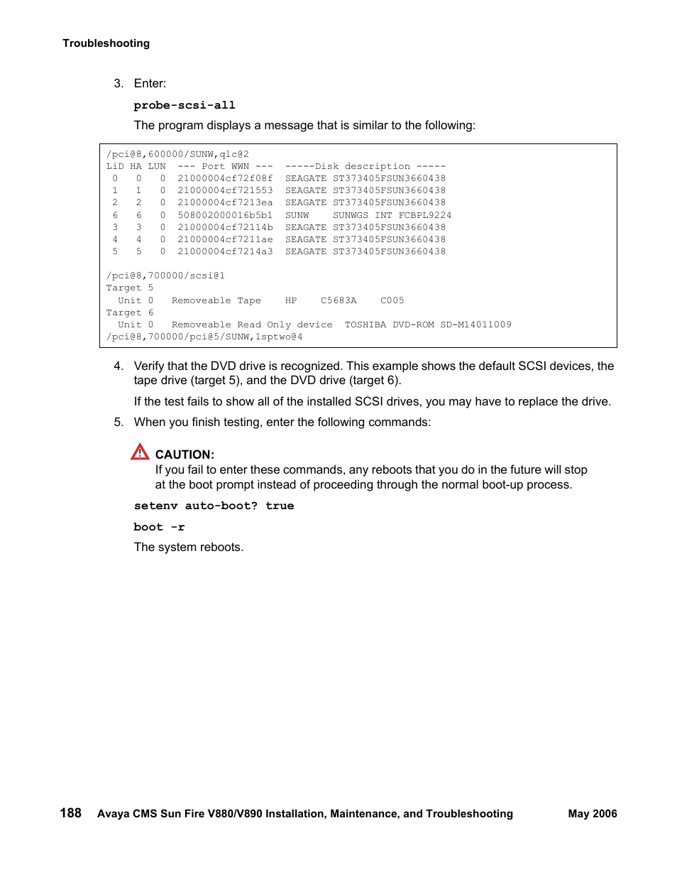 Sun Microsystems Sun Fire V880 User Manual | Page 188 / 208