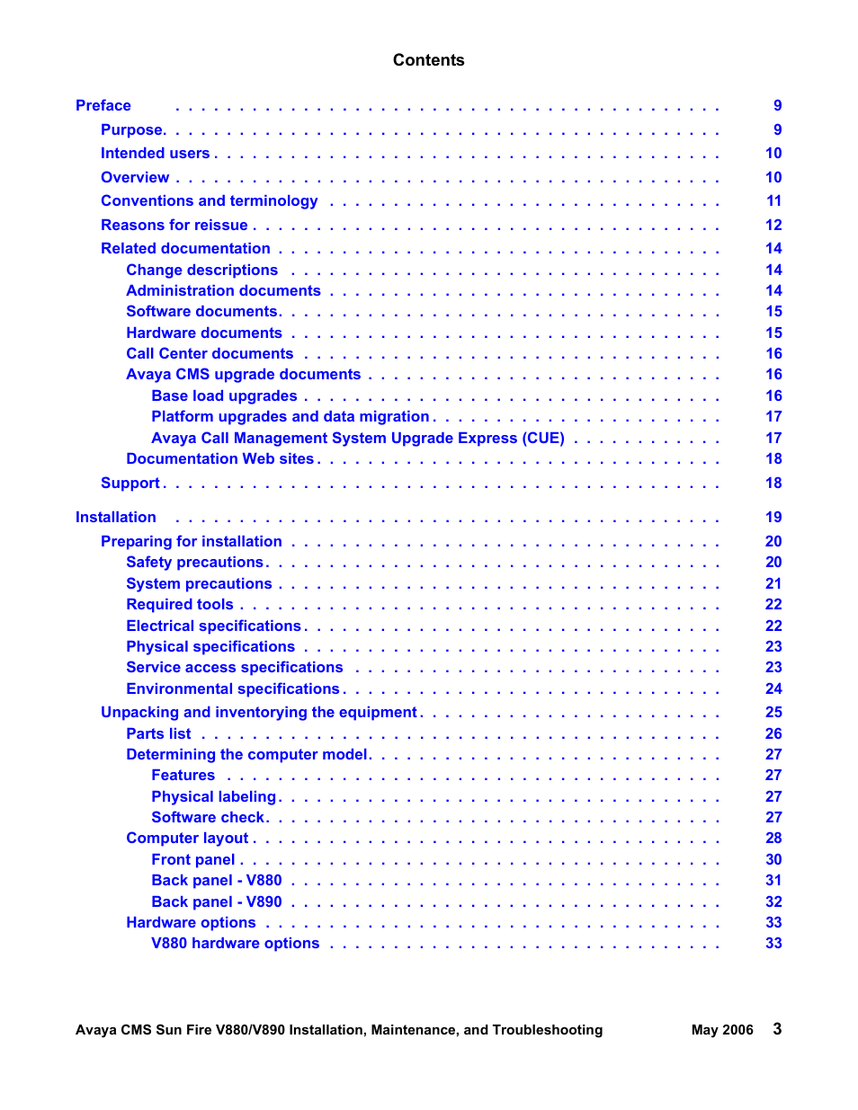 Sun Microsystems Sun Fire V880 User Manual | Page 3 / 208