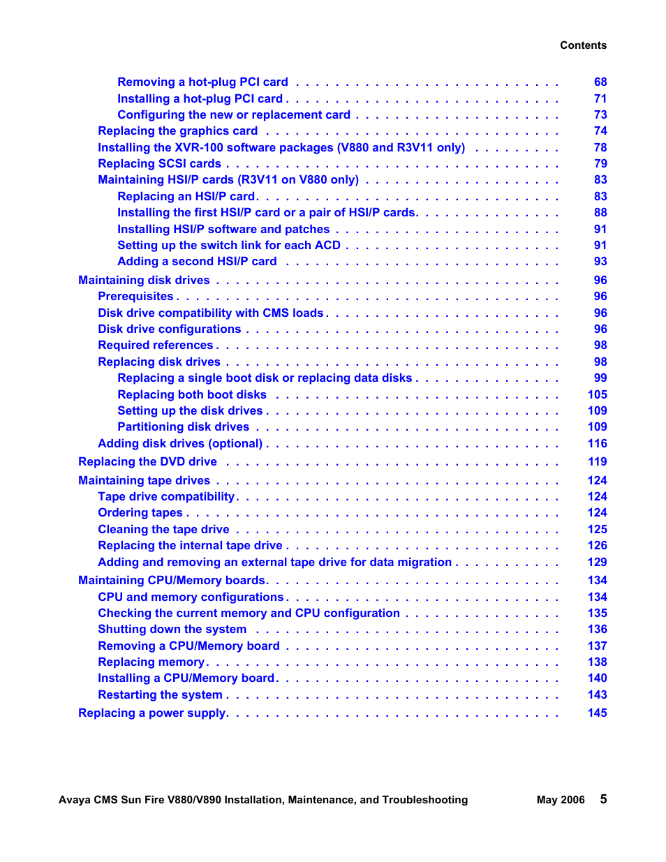 Sun Microsystems Sun Fire V880 User Manual | Page 5 / 208