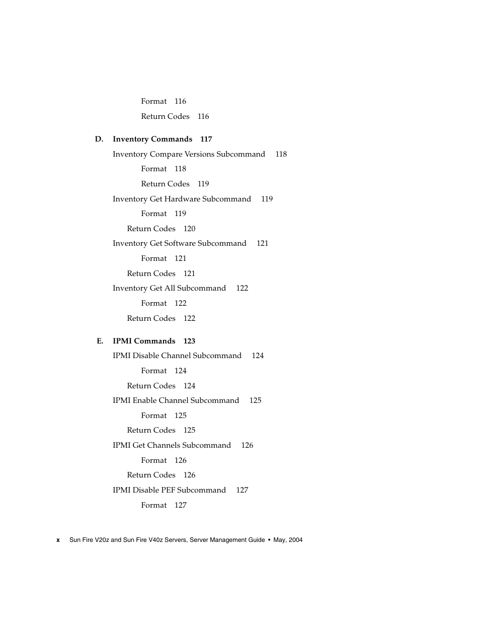 Sun Microsystems FIRE V40Z User Manual | Page 10 / 254
