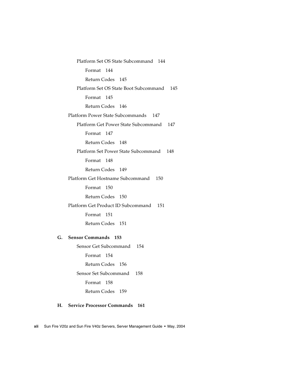 Sun Microsystems FIRE V40Z User Manual | Page 12 / 254