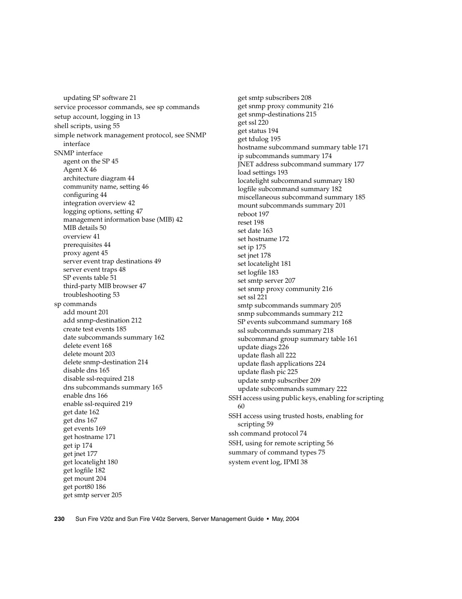 Sun Microsystems FIRE V40Z User Manual | Page 252 / 254