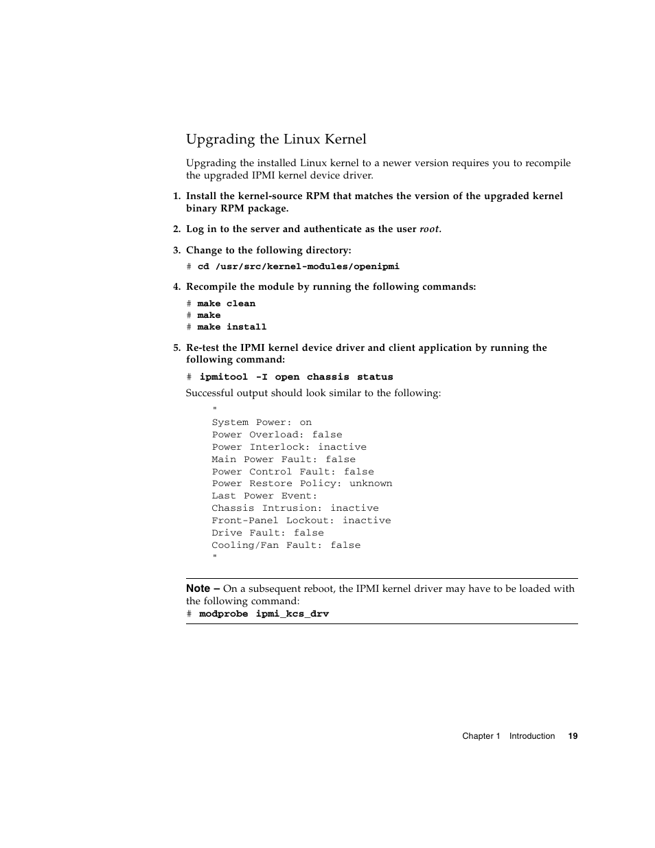 Upgrading the linux kernel | Sun Microsystems FIRE V40Z User Manual | Page 41 / 254