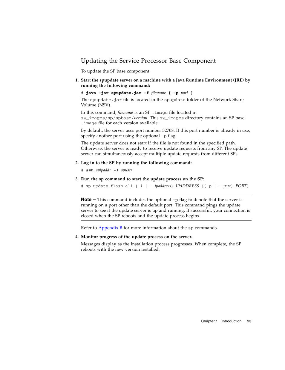 Updating the service processor base component | Sun Microsystems FIRE V40Z User Manual | Page 45 / 254