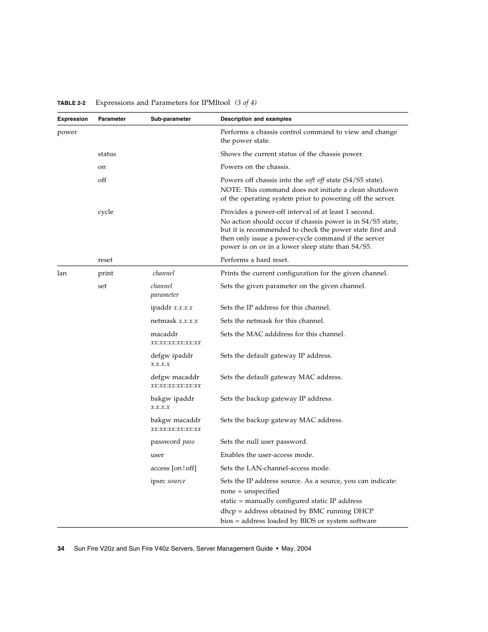 Sun Microsystems FIRE V40Z User Manual | Page 56 / 254