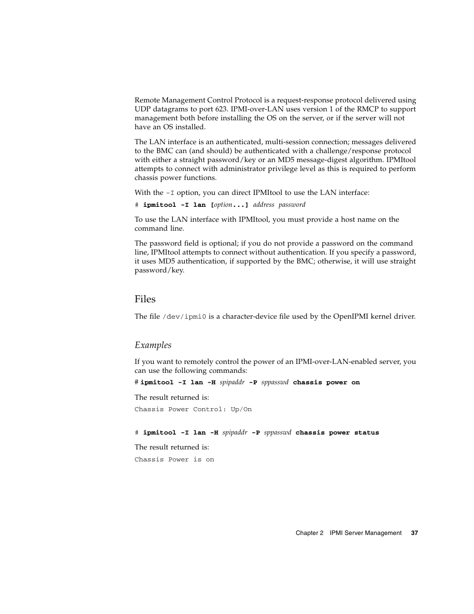 Files, Examples | Sun Microsystems FIRE V40Z User Manual | Page 59 / 254