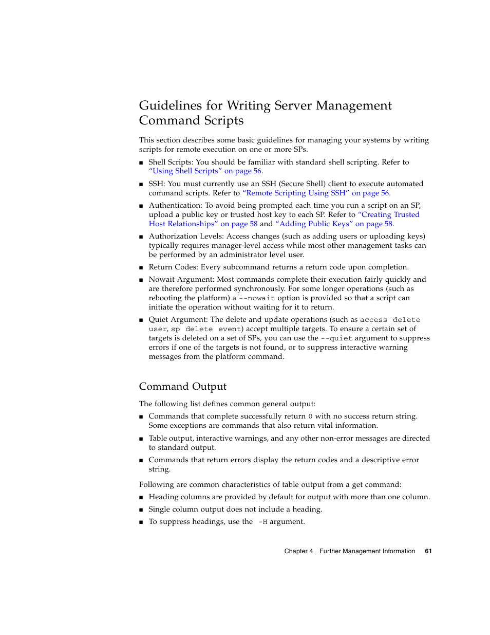 Command output | Sun Microsystems FIRE V40Z User Manual | Page 83 / 254