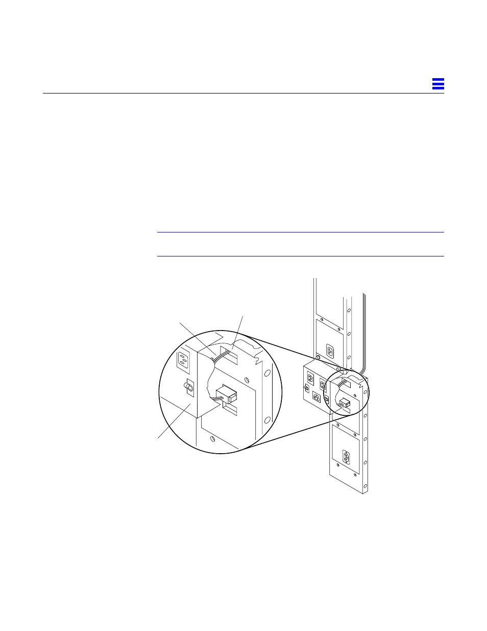 5 cabling, Filter cable, breaker box and ac distribution unit, Plug in the filter cable | Replace the power breaker box. see figure215, Figure 2-15 | Sun Microsystems 2000E User Manual | Page 31 / 54