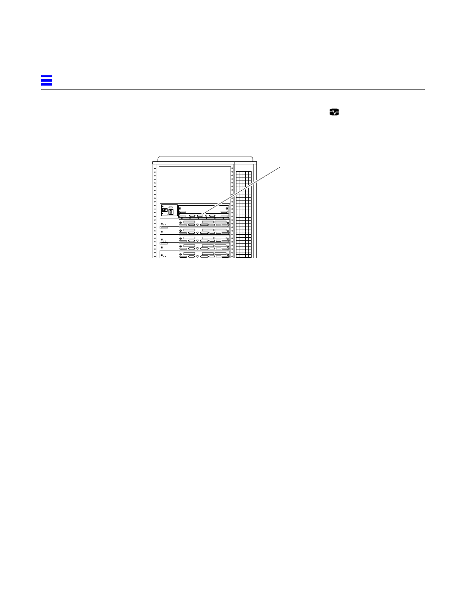 Turn the keyswitch to the diagnostic position (), Figure91 tty serial port a, 2 hardware indicators | Figure 9-1, Tty serial port a | Sun Microsystems 6.0005E+11 User Manual | Page 162 / 333