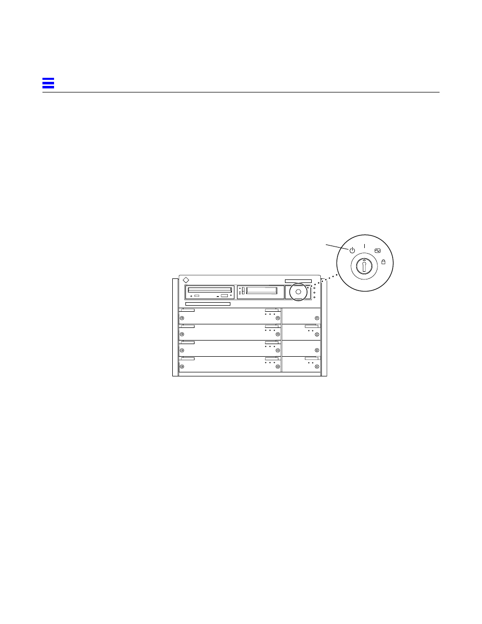 Turn the ac power switch on the system rear off, Figure 12-3, Keyswitch standby position (standalone server) | Or figure 12-3 (standalone) | Sun Microsystems 6.0005E+11 User Manual | Page 196 / 333