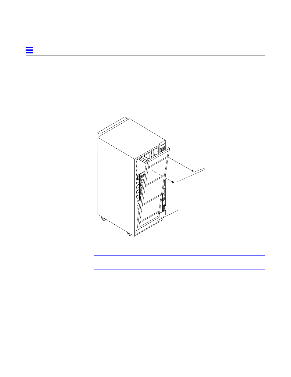 5 rear screen panel, Figure123 removing the rear screen panel, 5 rear screen panel -6 | Figure 13-3, Removing the rear screen panel | Sun Microsystems 6.0005E+11 User Manual | Page 210 / 333