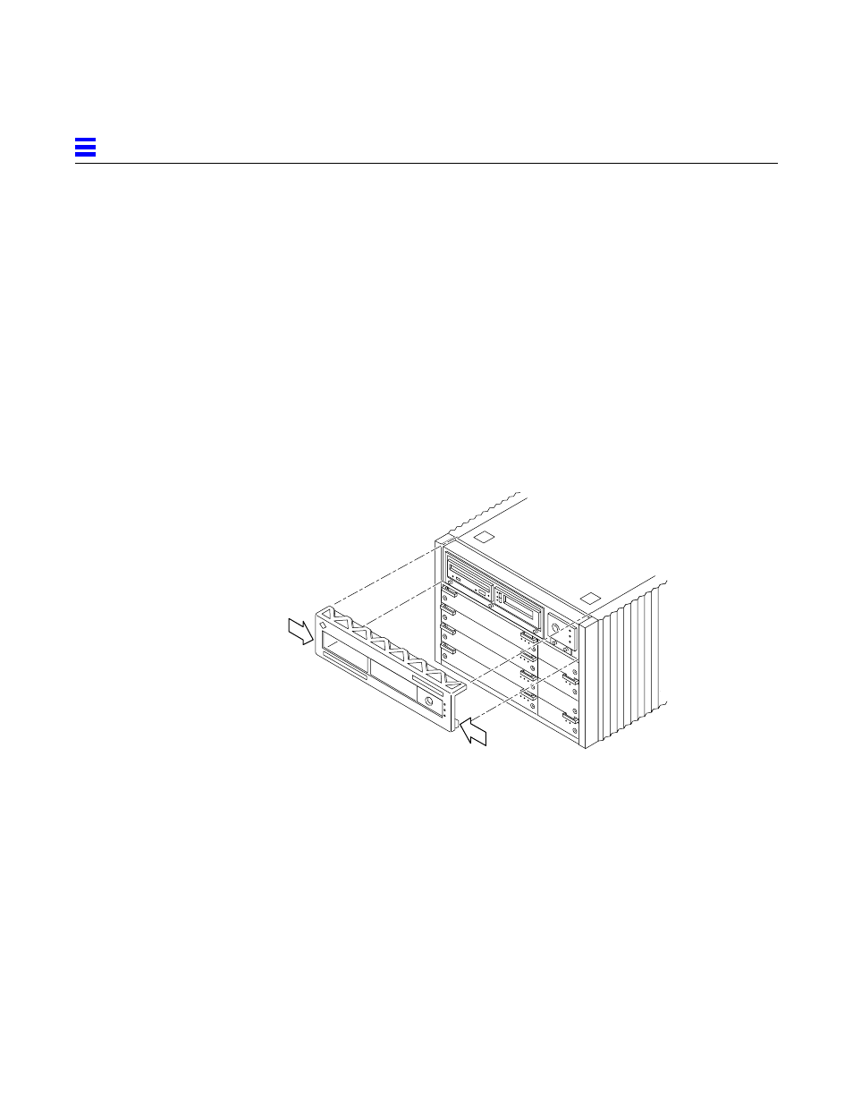 4 internal access - enterprise 4000 system, 1 top bezel, Figure128 removing the top bezel/panel | 4 internal access - enterprise 4000 system -12, 1 top bezel -12, Figure 13-8, Removing the top bezel/panel -12, Internal access - enterprise 4000 system | Sun Microsystems 6.0005E+11 User Manual | Page 216 / 333