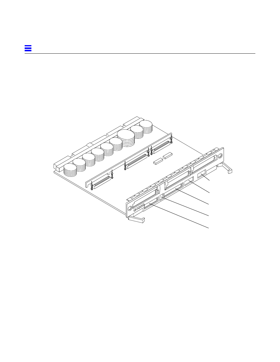 B.6 i/o boards, Figureb7 sbus i/o board, Figure b-7 | Sbus i/o board, B-10 | Sun Microsystems 6.0005E+11 User Manual | Page 234 / 333