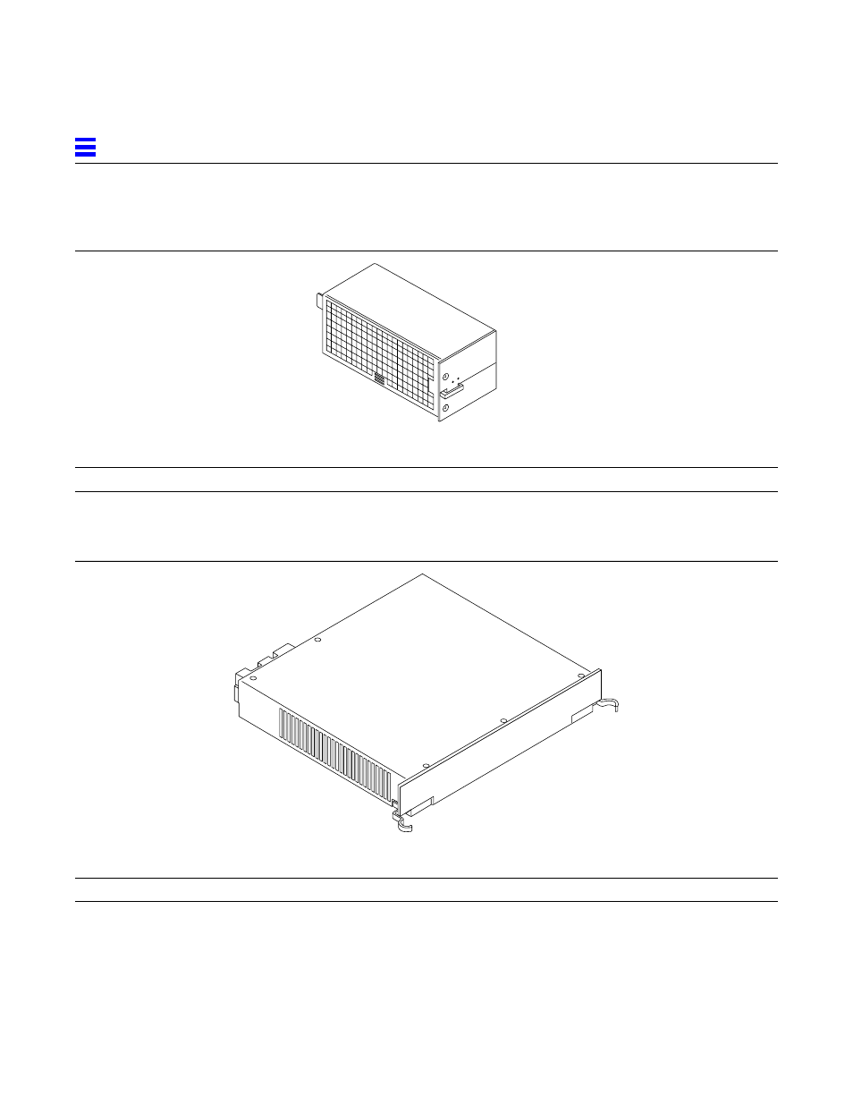 Tablef10 power/cooling module (pcm), Tablef11 peripheral power supply, Table f-10 | Power/cooling module (pcm), F-12, Table f-11, Peripheral power supply | Sun Microsystems 6.0005E+11 User Manual | Page 296 / 333