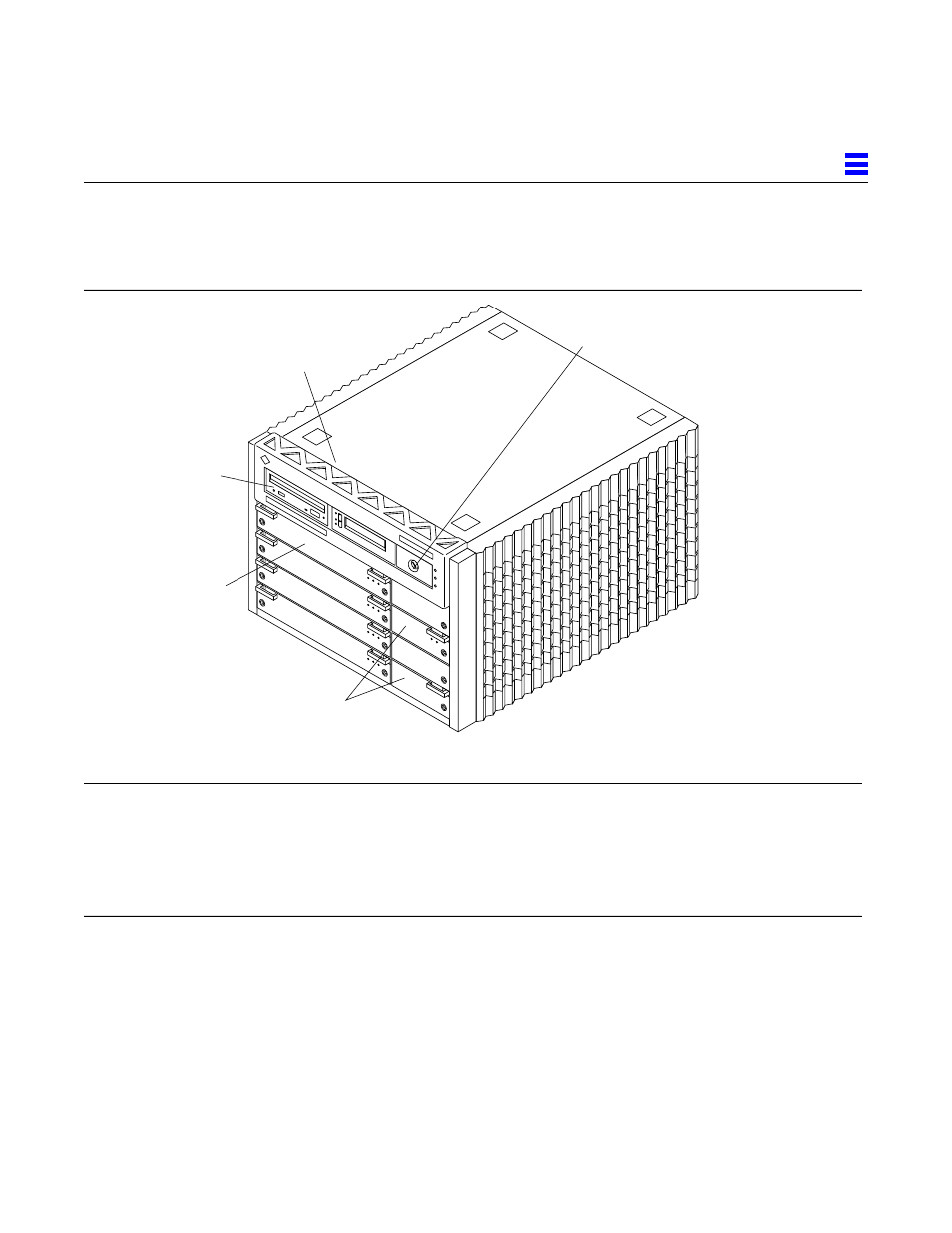 F.2 enterprise 4000 system, Tablef18 enterprise 4000 system, front view, Table f-18 | Enterprise 4000 system, front view, F-19 | Sun Microsystems 6.0005E+11 User Manual | Page 303 / 333