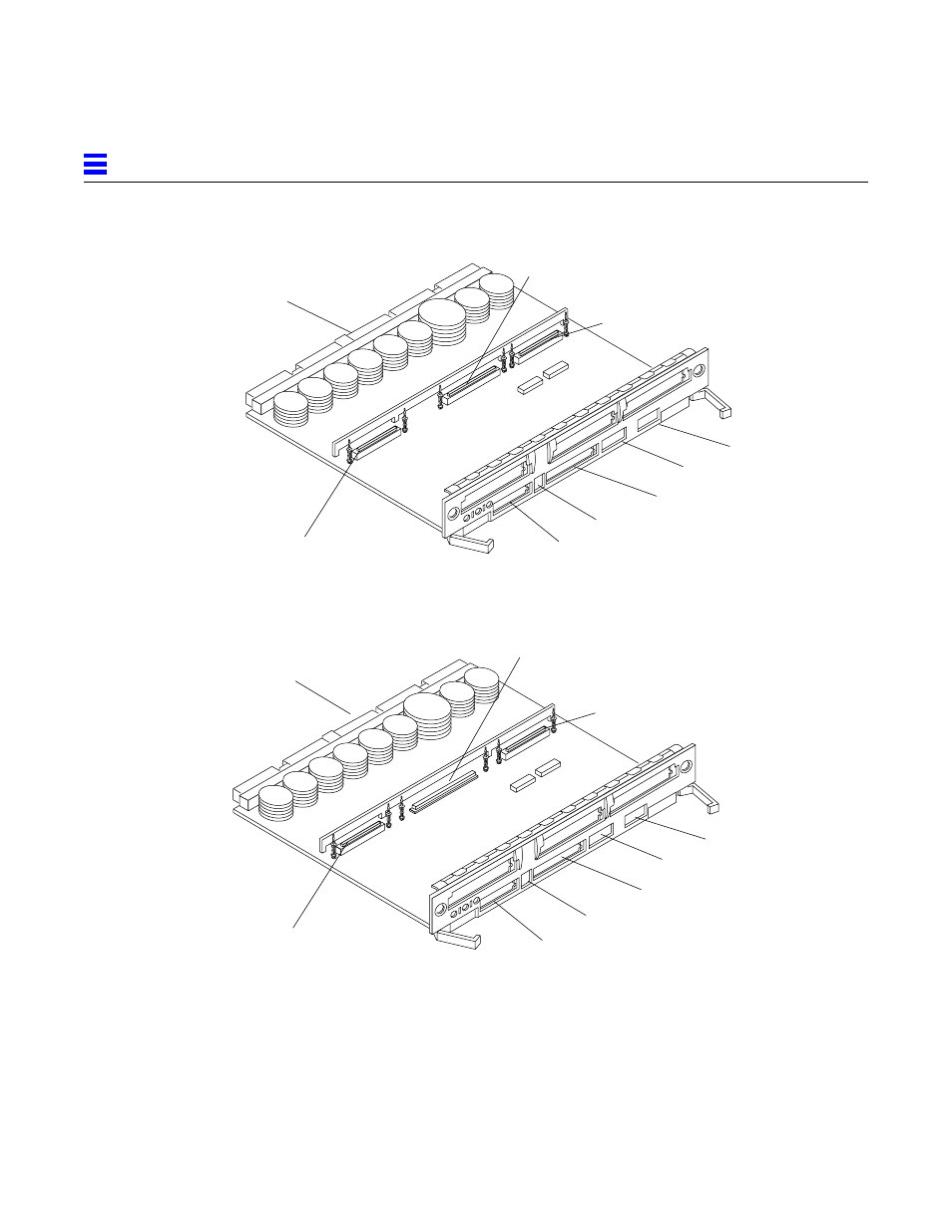 Figuref8 sbus i/o board connector locations, Figuref9 graphics i/o board connector location, Figure g-8 | Sbus i/o board connector locations, Figure g-9, Graphics i/o board connector location | Sun Microsystems 6.0005E+11 User Manual | Page 313 / 333