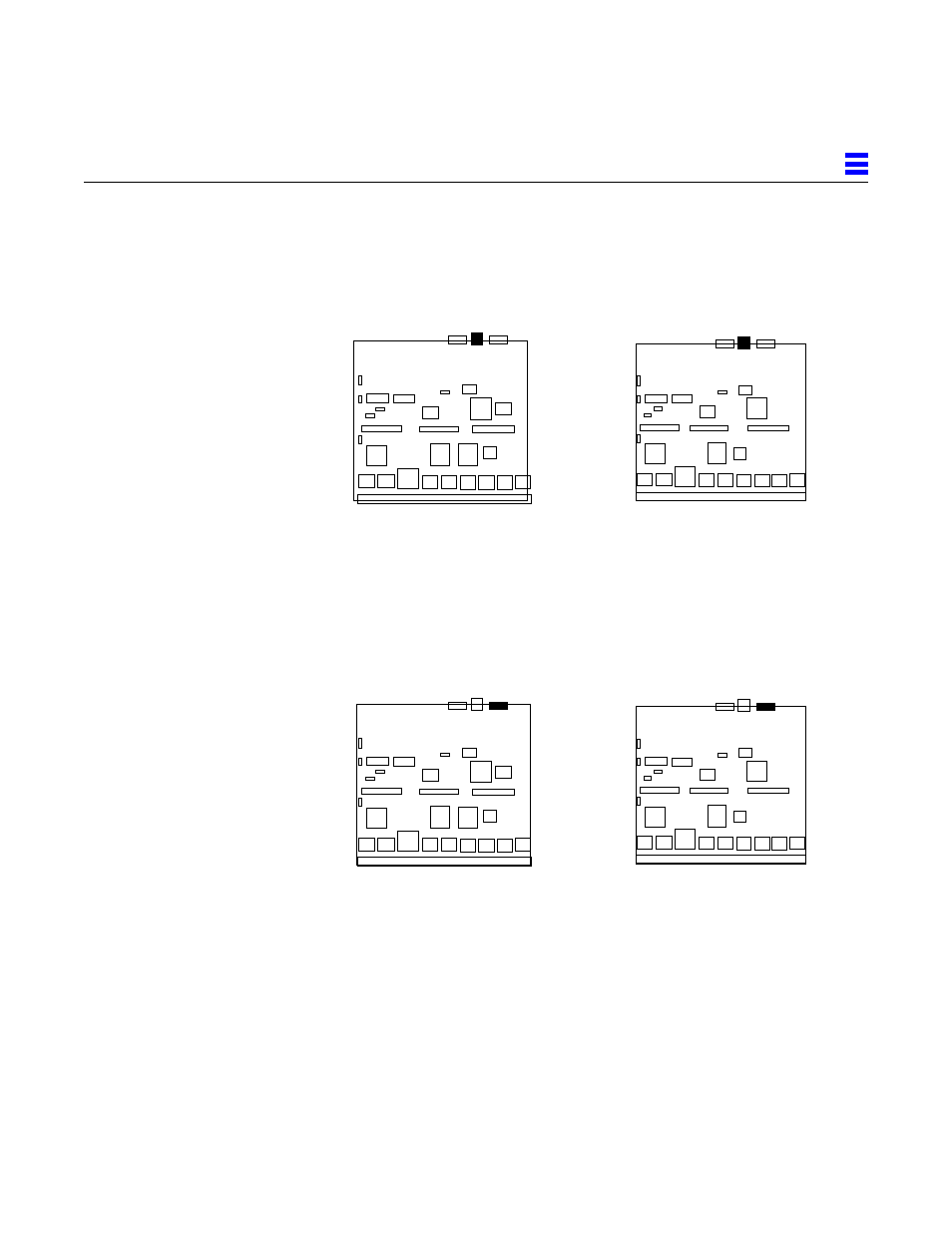 F.2.4 ethernet connector (tpe), Figuref14 i/o board ethernet connector locations, F.2.5 mii connector | Figuref15 i/o board mii connector locations, G.2.4 ethernet connector (tpe), G.2.5 mii connector, Figure g-14, I/o board ethernet connector locations, Figure g-15, I/o board mii connector locations | Sun Microsystems 6.0005E+11 User Manual | Page 316 / 333