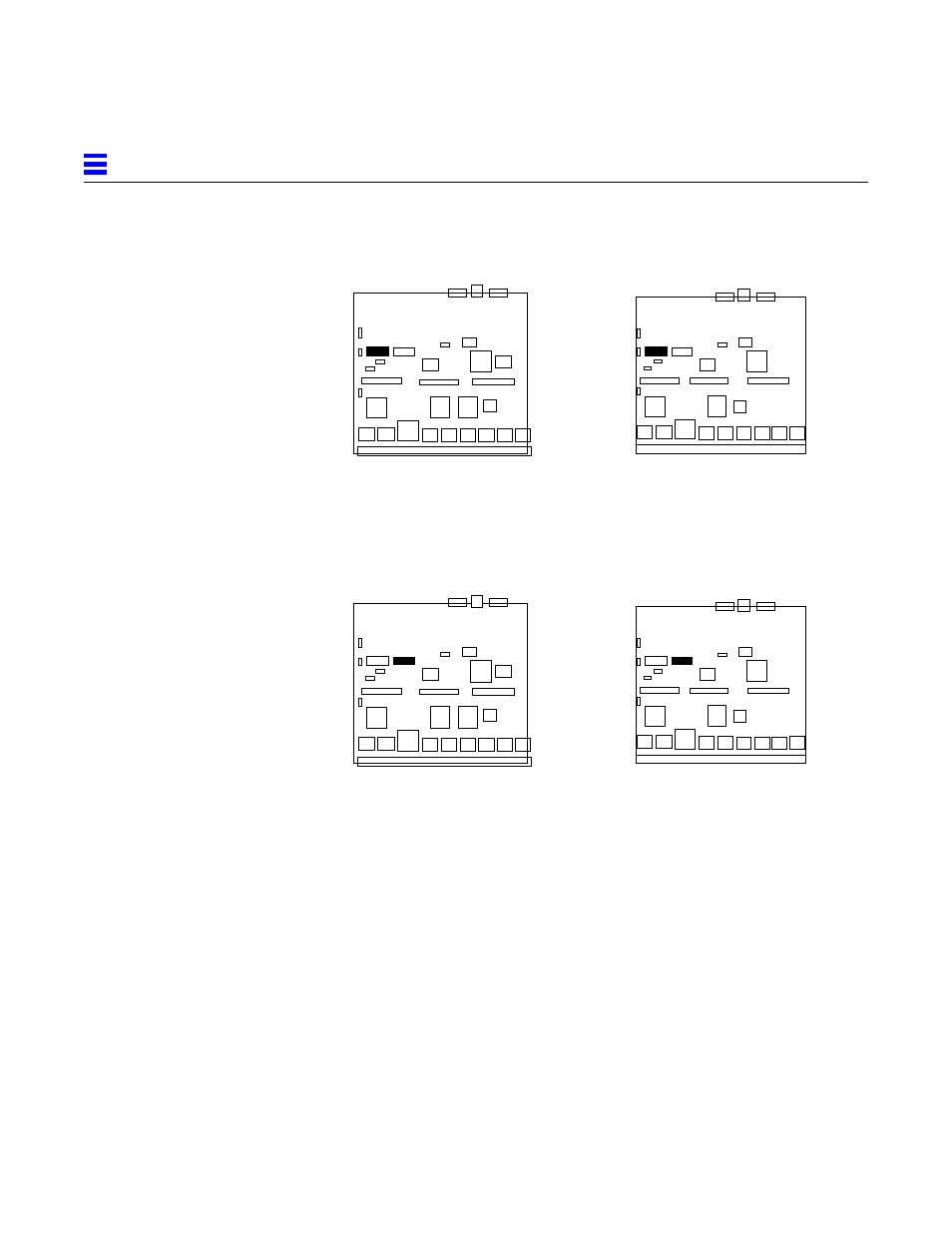 F.2.6 fiber interface connectors, Figure g-16, I/o board fiber 0 interface connector locations | G-10, Figure g-17, I/o board fiber 1 interface connector locations, Fiber interface connectors | Sun Microsystems 6.0005E+11 User Manual | Page 317 / 333