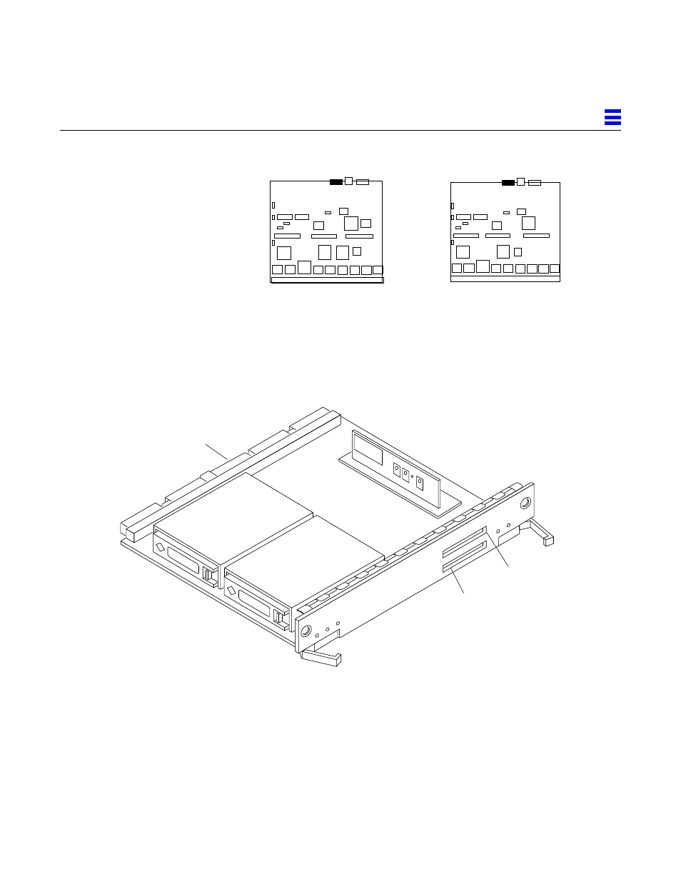 F.2.7 scsi connector, Figuref18 i/o board scsi connector locations, F.3 disk board | Figuref19 disk board connector locations, Figure g-18, I/o board scsi connector locations, G-11, Figure g-19, Disk board connector locations, Scsi connector | Sun Microsystems 6.0005E+11 User Manual | Page 318 / 333