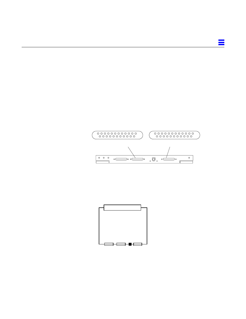 Figuref26 serial port a and b connector pinouts, F.4.3 keyboard and mouse connector, Figure g-26 | Serial port a and b connector pinouts, G-15, Figure g-27, Clock board keyboard/mouse connector location, Keyboard and mouse connector | Sun Microsystems 6.0005E+11 User Manual | Page 322 / 333