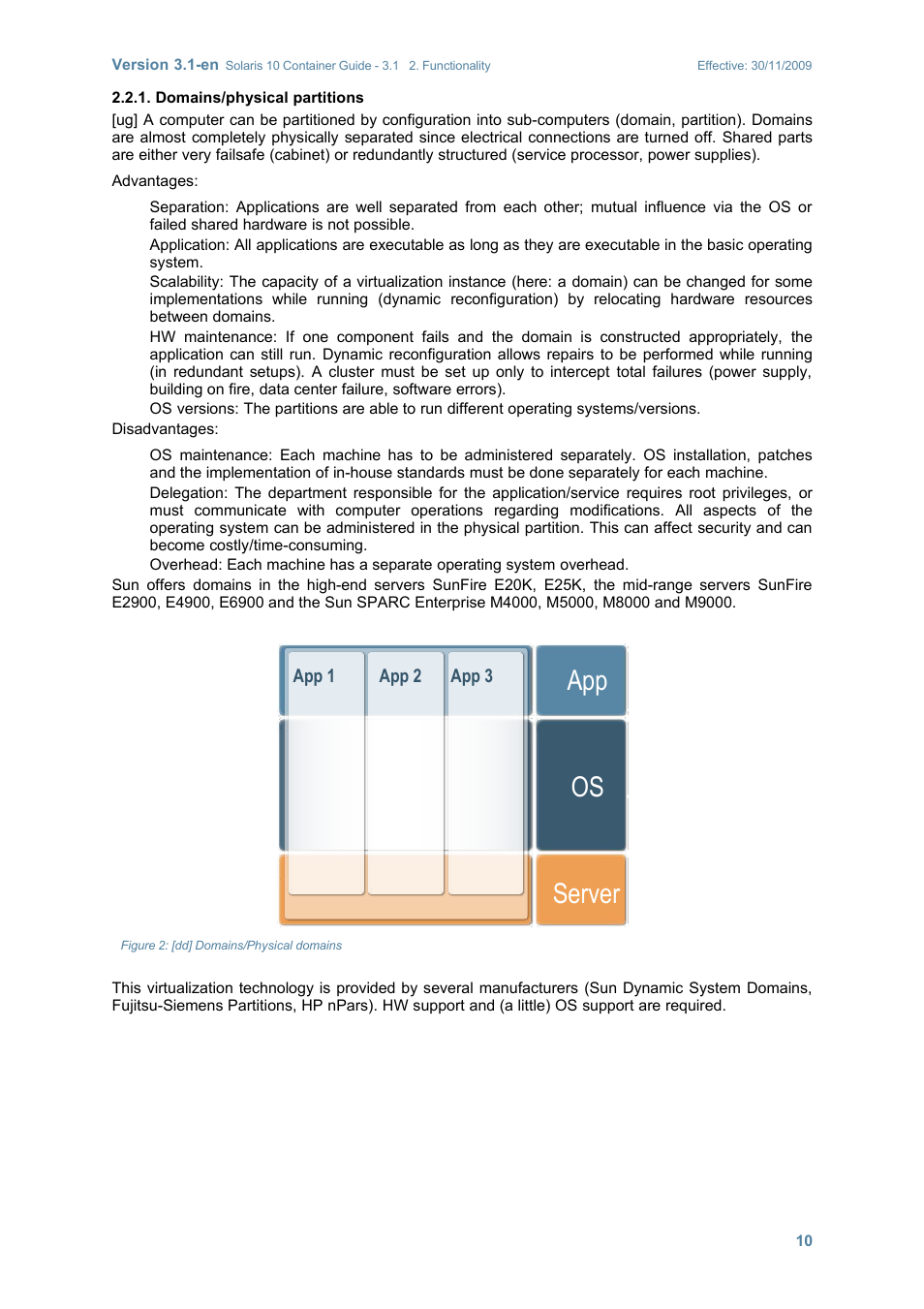 Domains/physical partitions, Server os app | Sun Microsystems SOLARIS 10 User Manual | Page 17 / 121