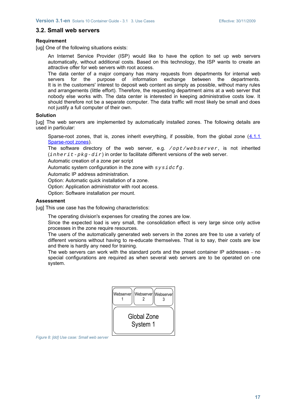 Small web servers, Global zone system 1 | Sun Microsystems SOLARIS 10 User Manual | Page 24 / 121