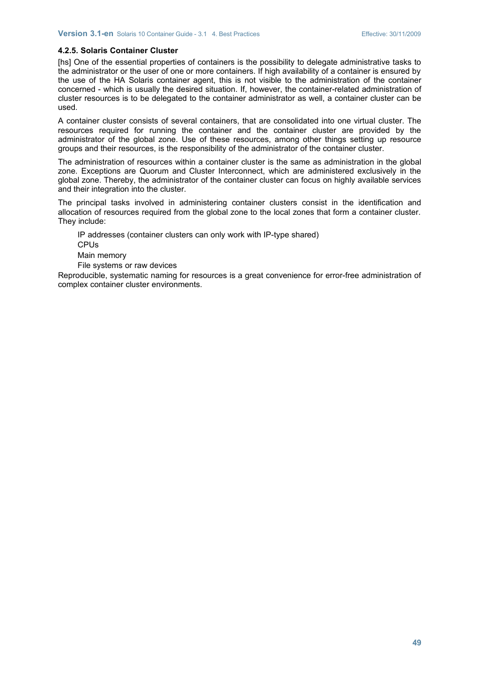 Solaris container cluster | Sun Microsystems SOLARIS 10 User Manual | Page 56 / 121