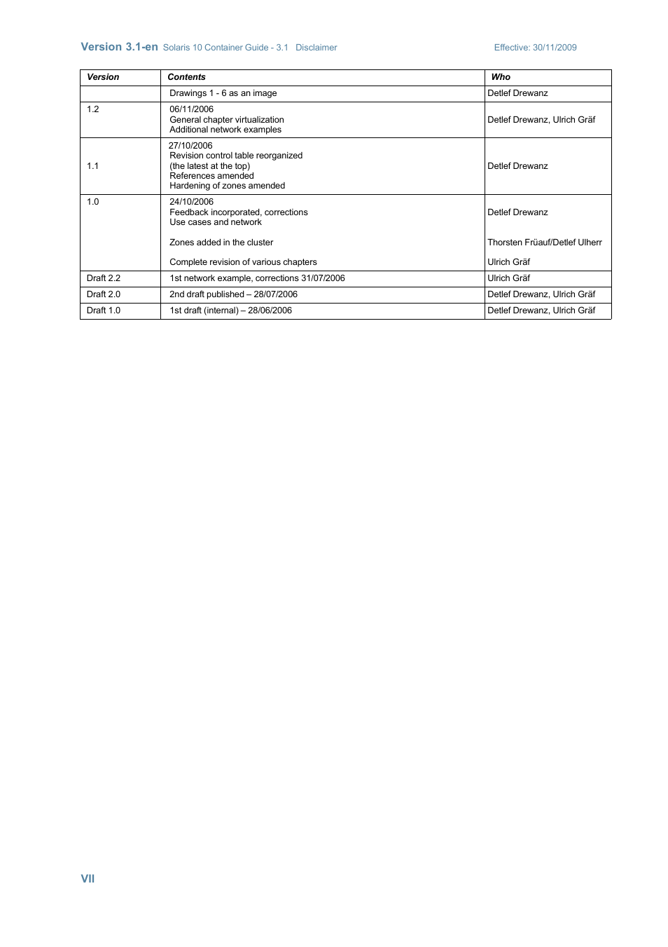 Version 3.1-en | Sun Microsystems SOLARIS 10 User Manual | Page 7 / 121