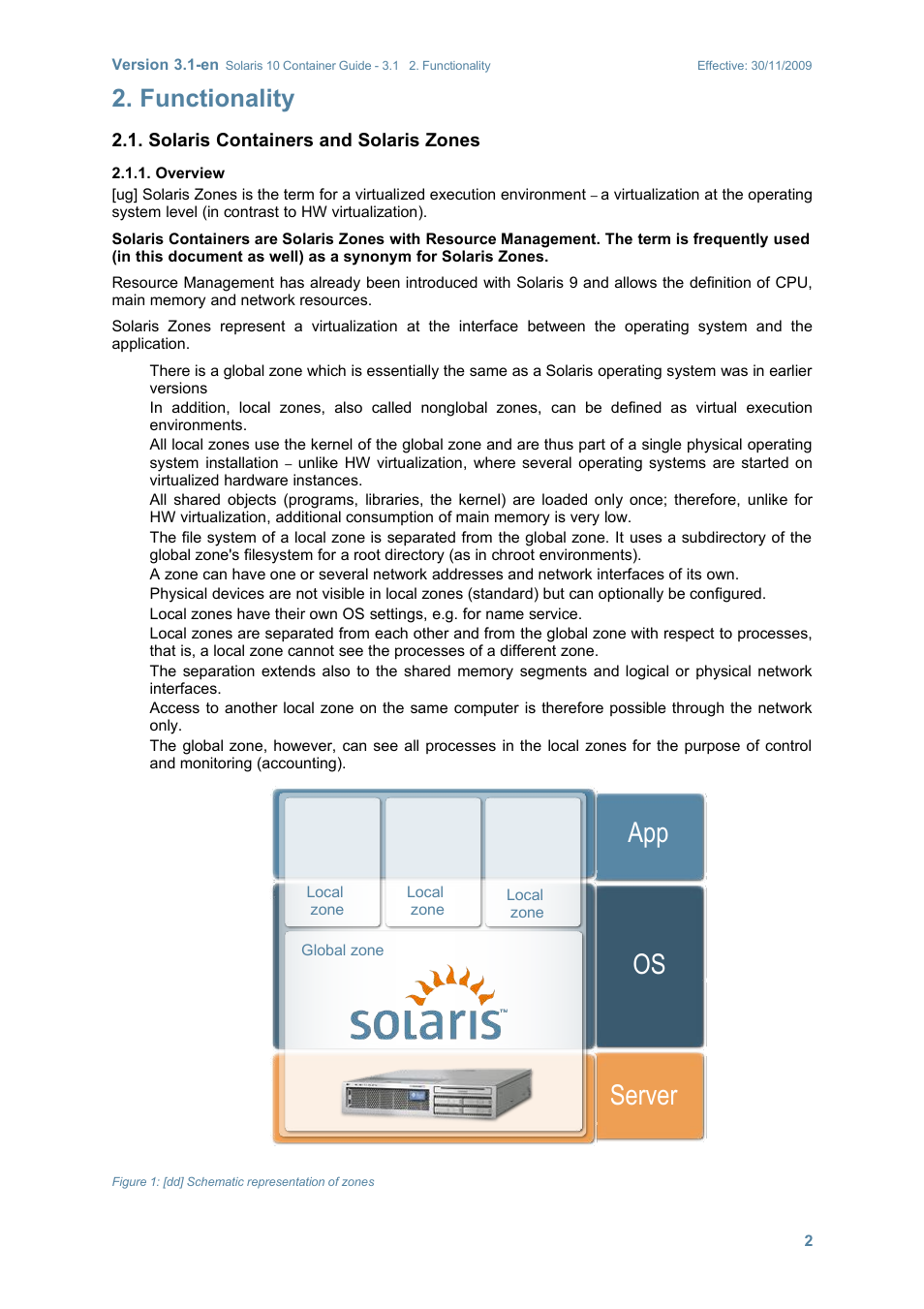 Functionality, Solaris containers and solaris zones, Overview | Server os app | Sun Microsystems SOLARIS 10 User Manual | Page 9 / 121