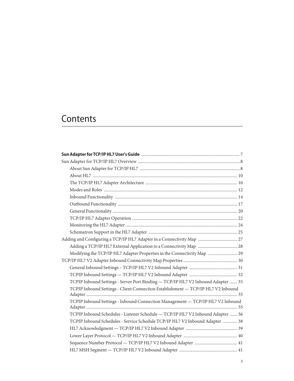 Sun Microsystems Sun Adapter IP HL 7 User Manual | Page 3 / 150