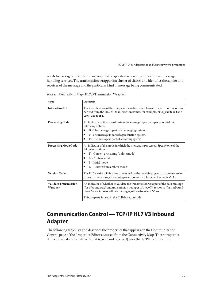 Sun Microsystems Sun Adapter IP HL 7 User Manual | Page 75 / 150