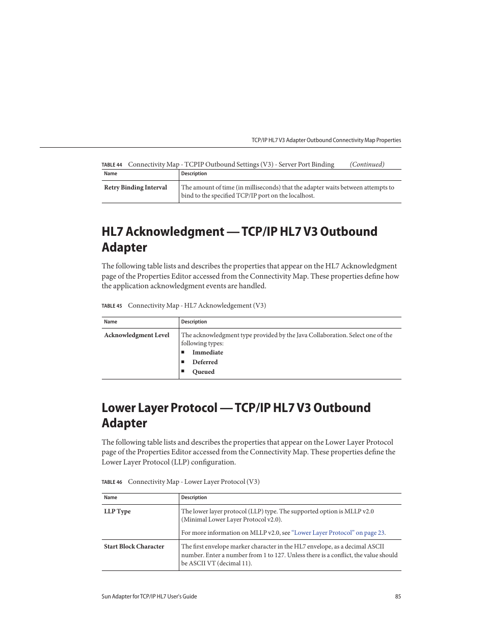 Sun Microsystems Sun Adapter IP HL 7 User Manual | Page 85 / 150