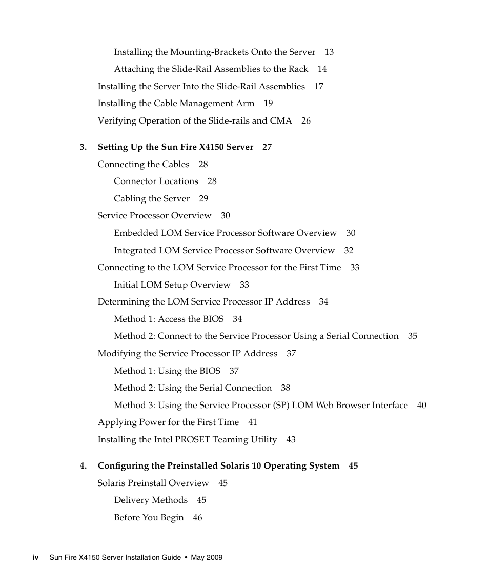 Sun Microsystems X4150 User Manual | Page 4 / 82