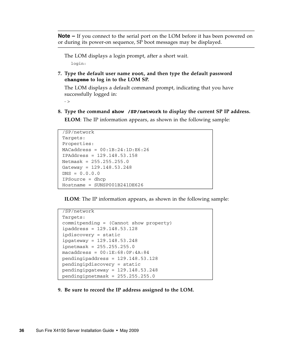 Sun Microsystems X4150 User Manual | Page 46 / 82