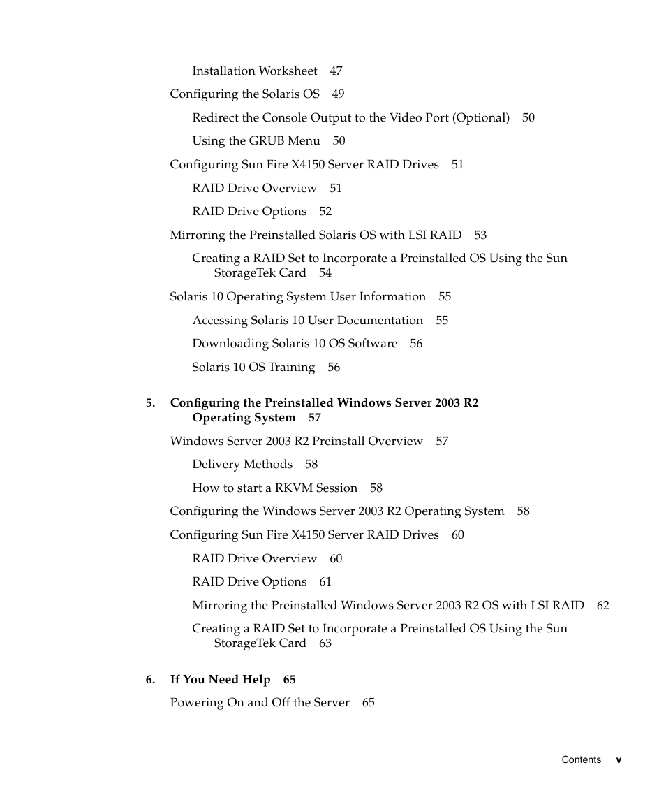 Sun Microsystems X4150 User Manual | Page 5 / 82