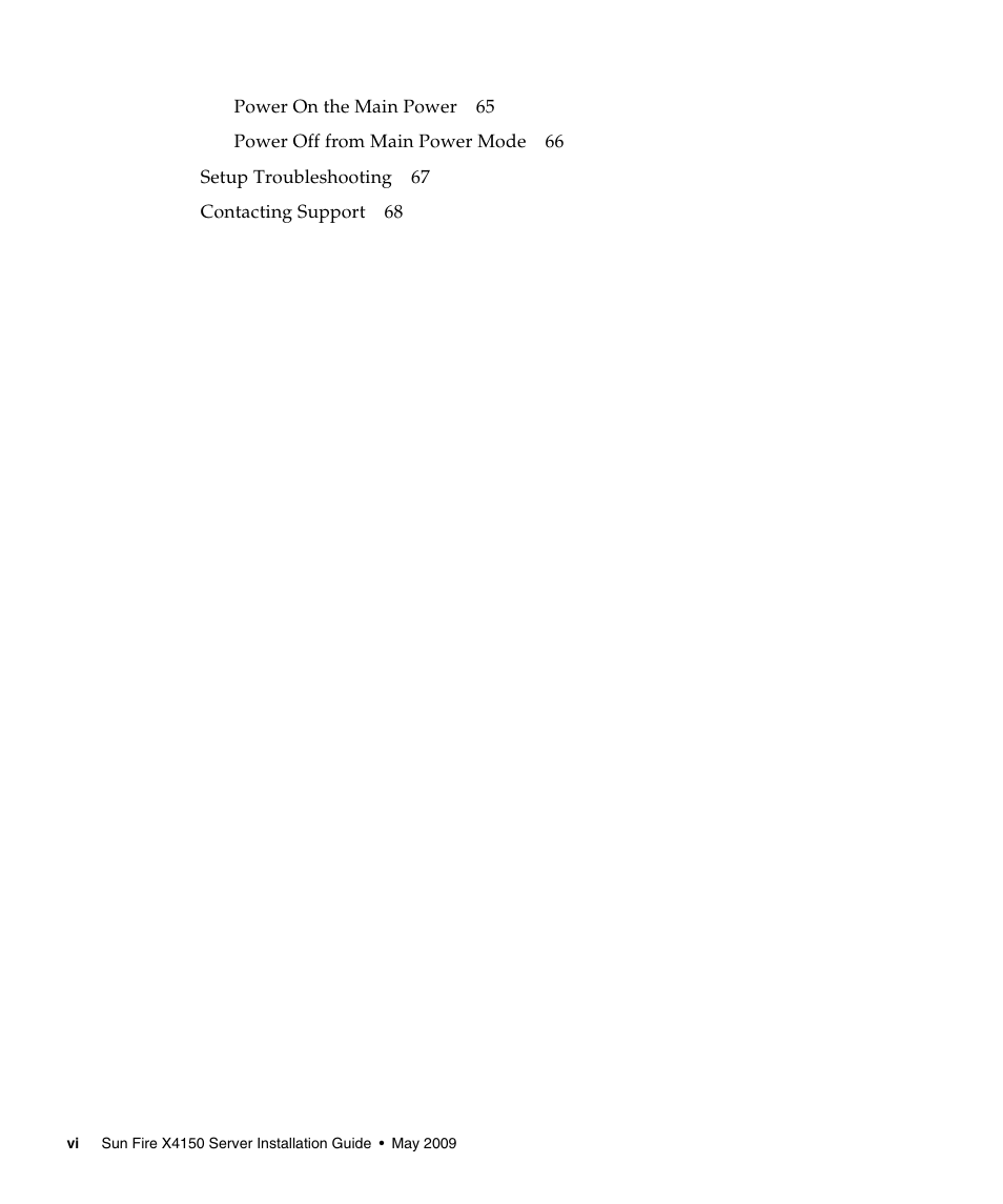 Sun Microsystems X4150 User Manual | Page 6 / 82