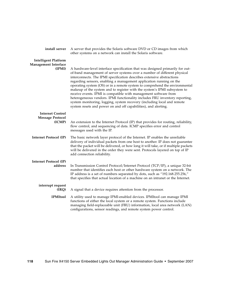 Sun Microsystems Sun Fire X4150 User Manual | Page 134 / 150