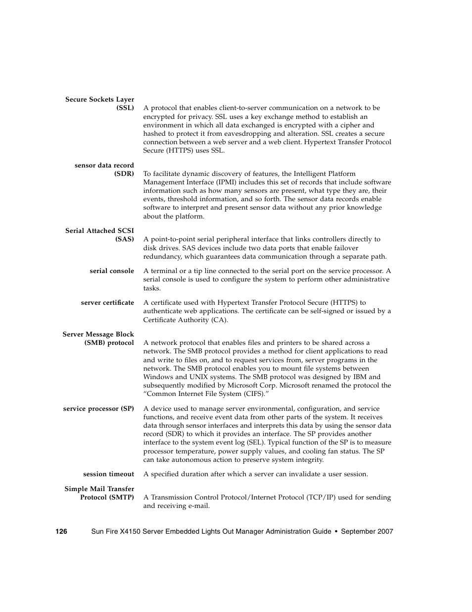 Sun Microsystems Sun Fire X4150 User Manual | Page 142 / 150